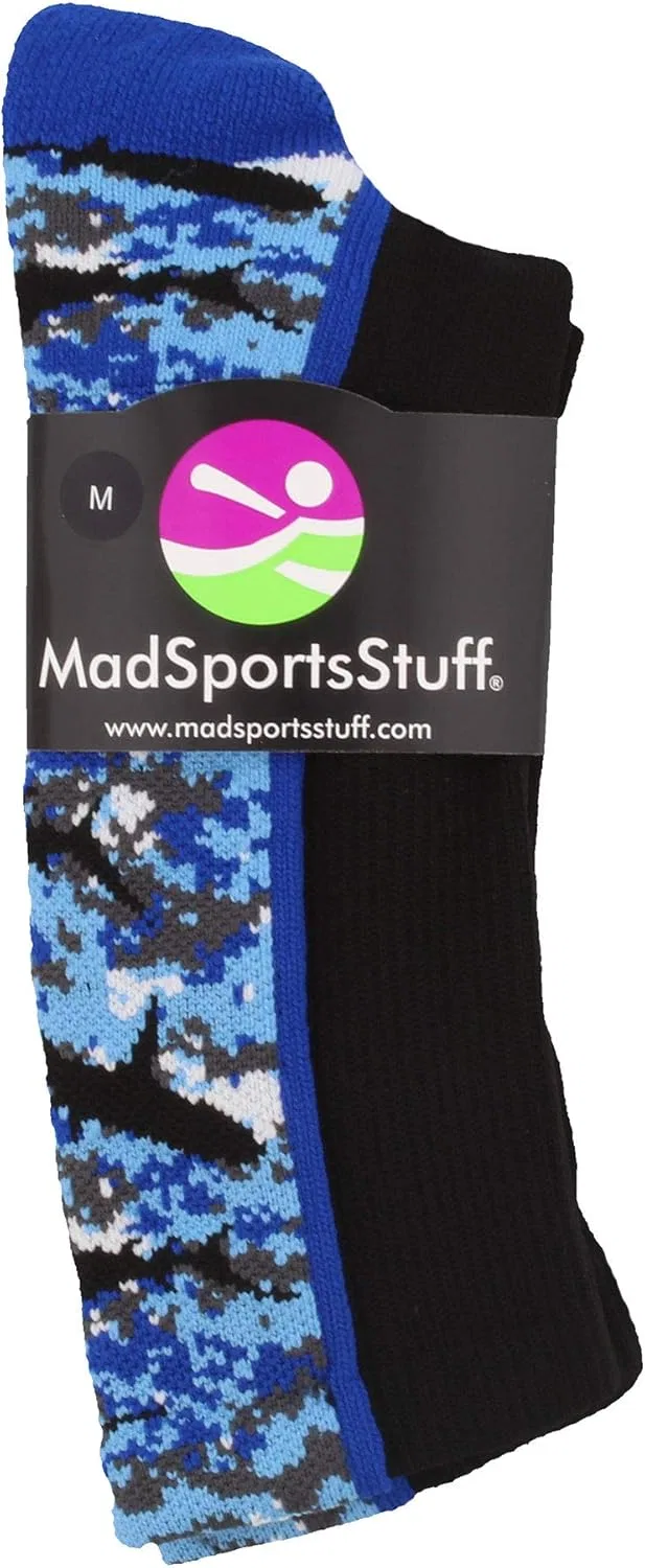 Носки MadSportsStuff Digital Camo Shark Socks Crew, Black/Blue/White — фото 4