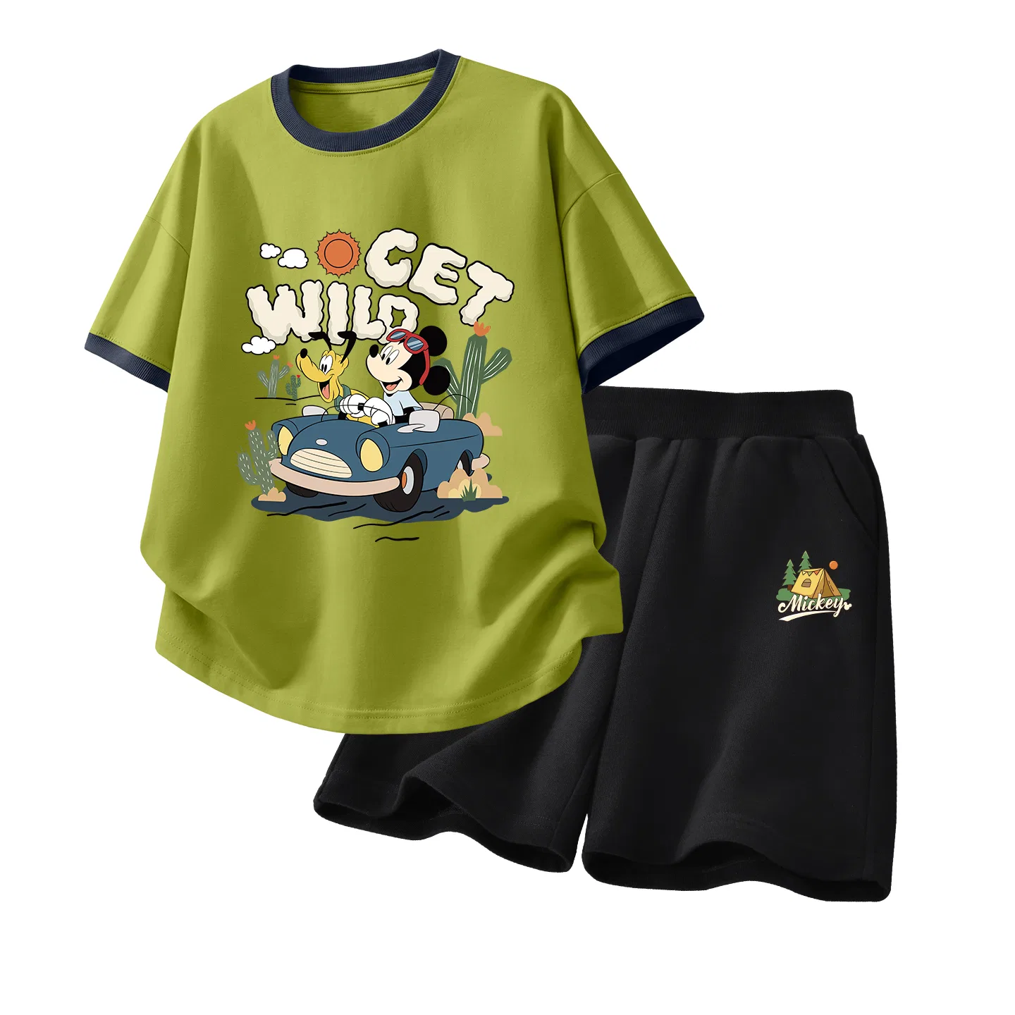 Детский спортивный костюм Casual Sportswear 2 Piece Set Disney, Di Heart Nini White Purple+Di Nini Knot K Black — фото 4