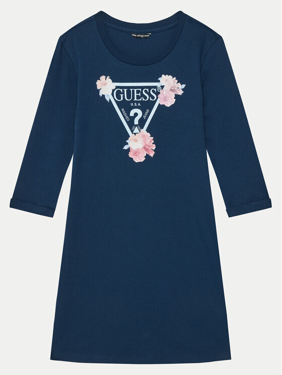 

Платье на каждый день, стандартного кроя Guess, голубой