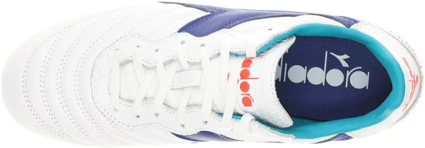 Мужские футбольные бутсы Diadora Brasil Gr Lt Plus Mph - синий, белый — фото 4