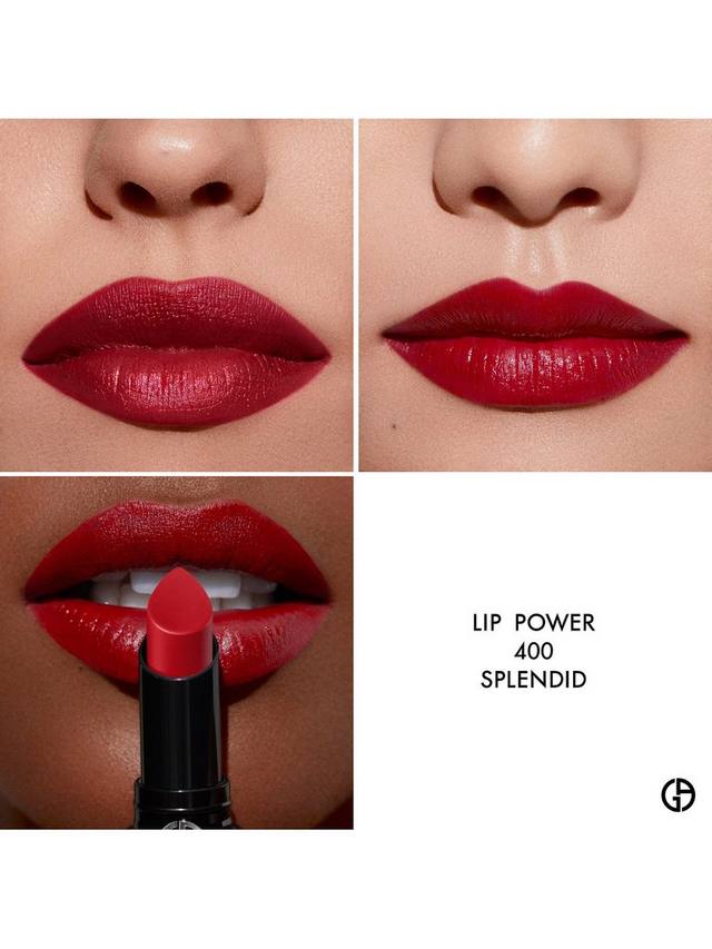 Стойкая помада Lip Power с ярким цветом Giorgio Armani, 400 Four Hundred — фото 4
