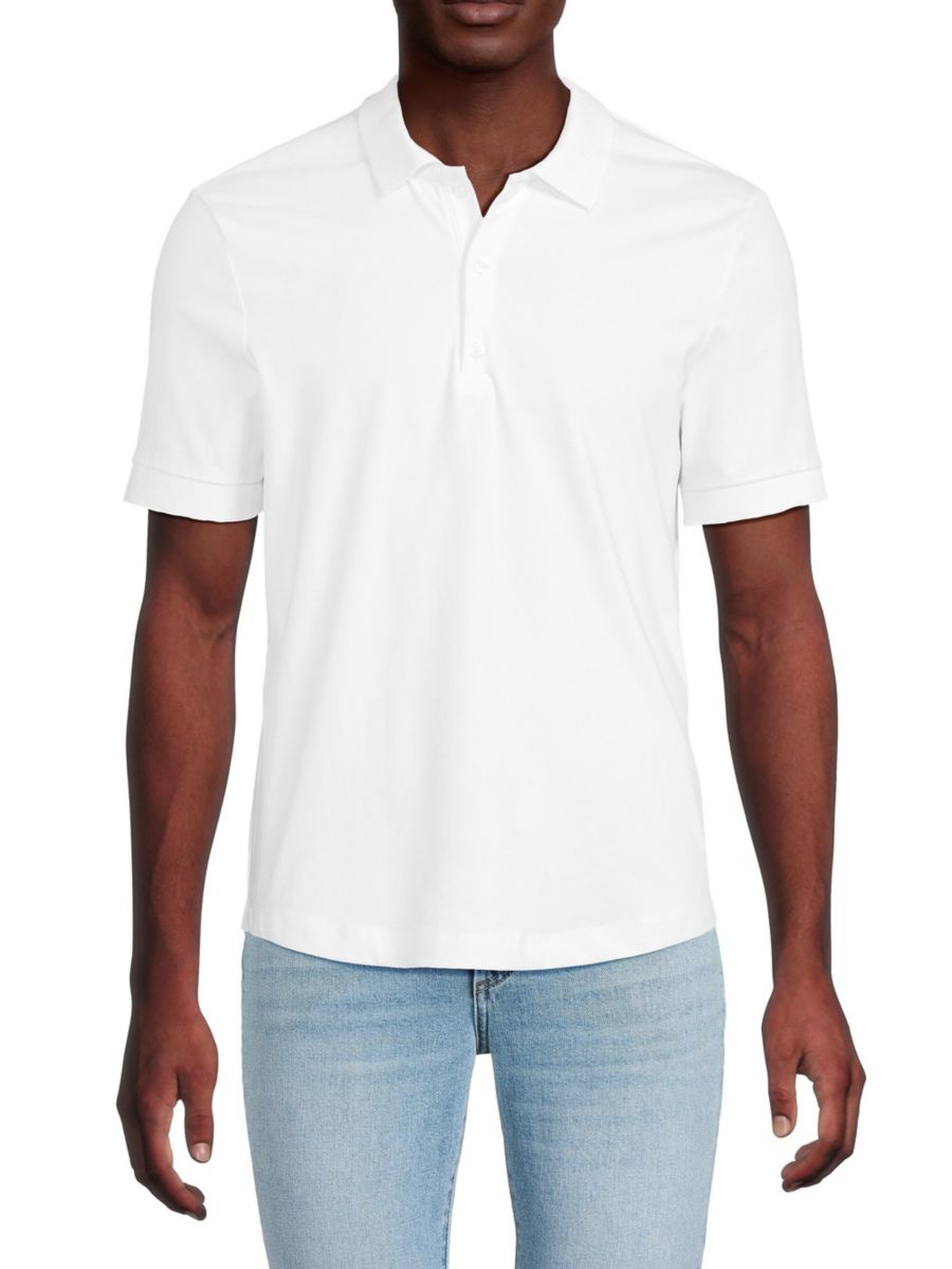 

Рубашка-поло Pierce Stretch Cotton Slim Fit Monfrère, цвет Blanc