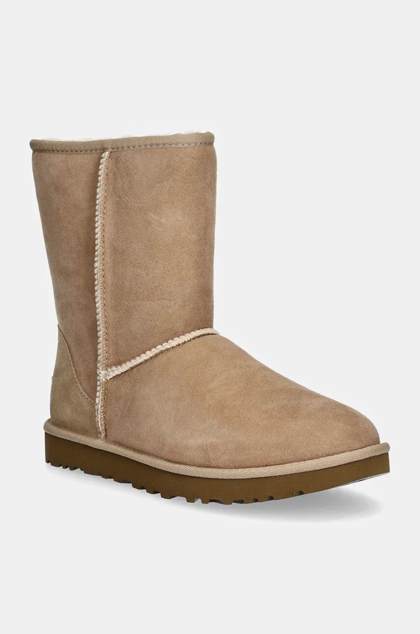 

Замшевые зимние ботинки UGG Classic Short II, бежевый