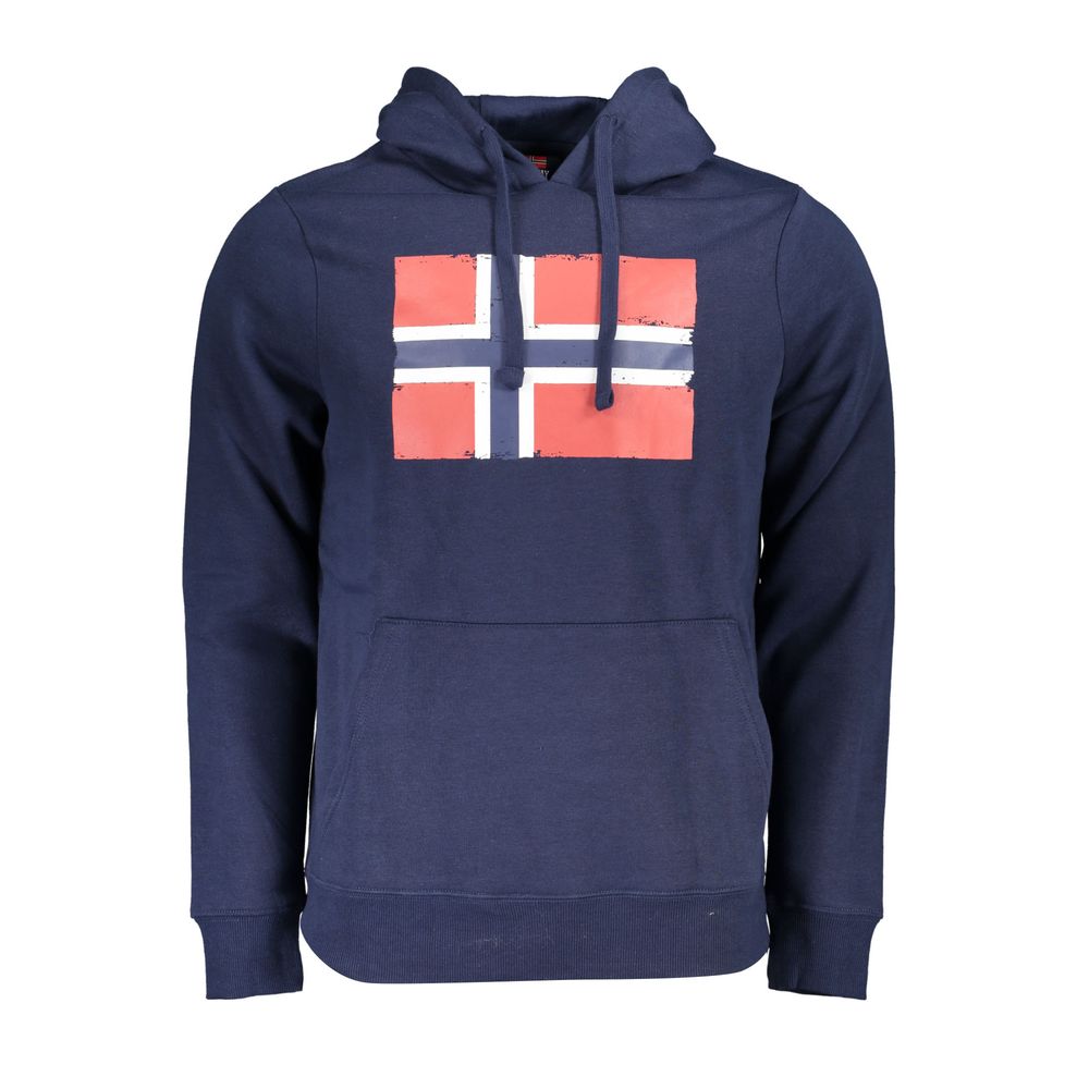 

Синий хлопковый свитер Geographical Norway