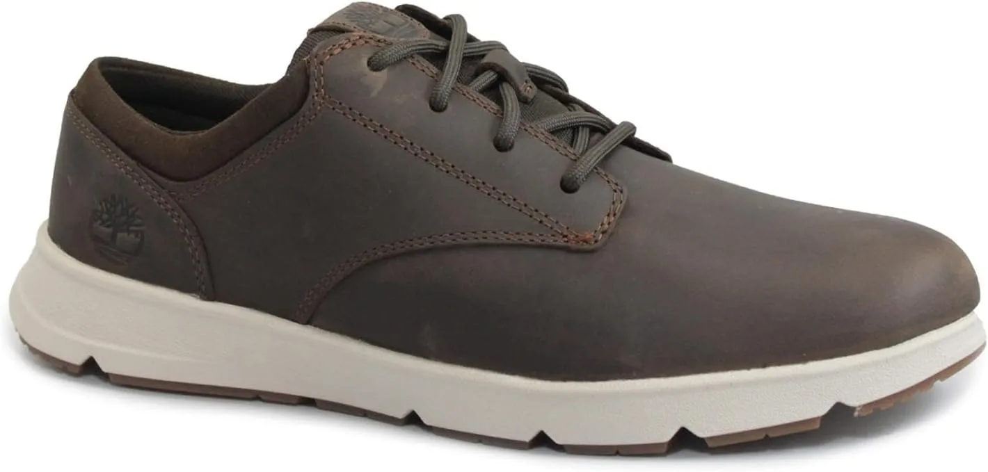 Мужские кроссовки Timberland A6C8E Parker Street темно-коричневого цвета с кожаными шнурками