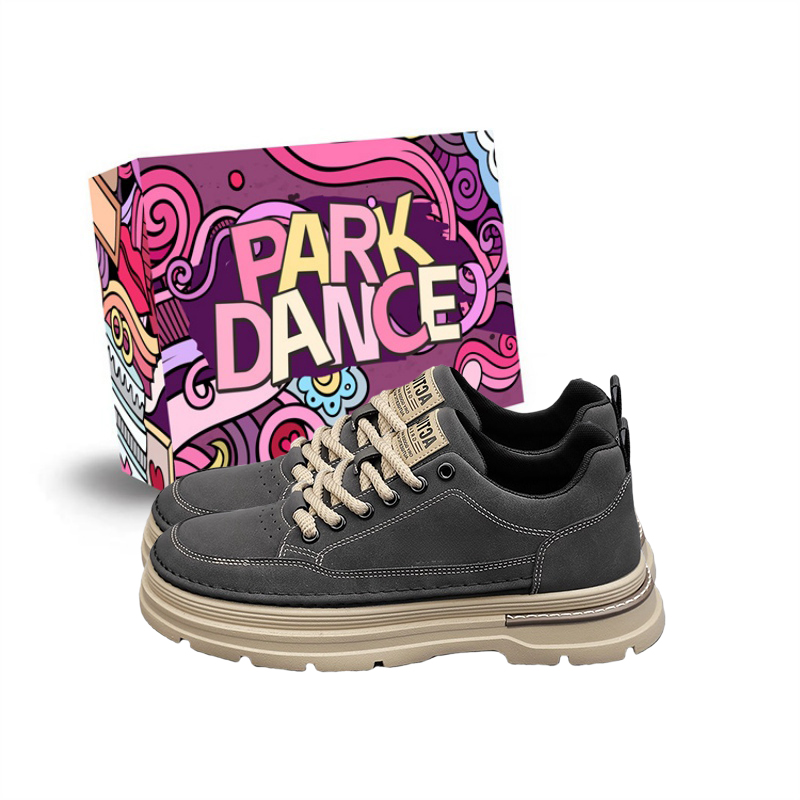 

PARK DANCE Низкие повседневные мужские туфли серого цвета в коробке, цвет Gray (Box)