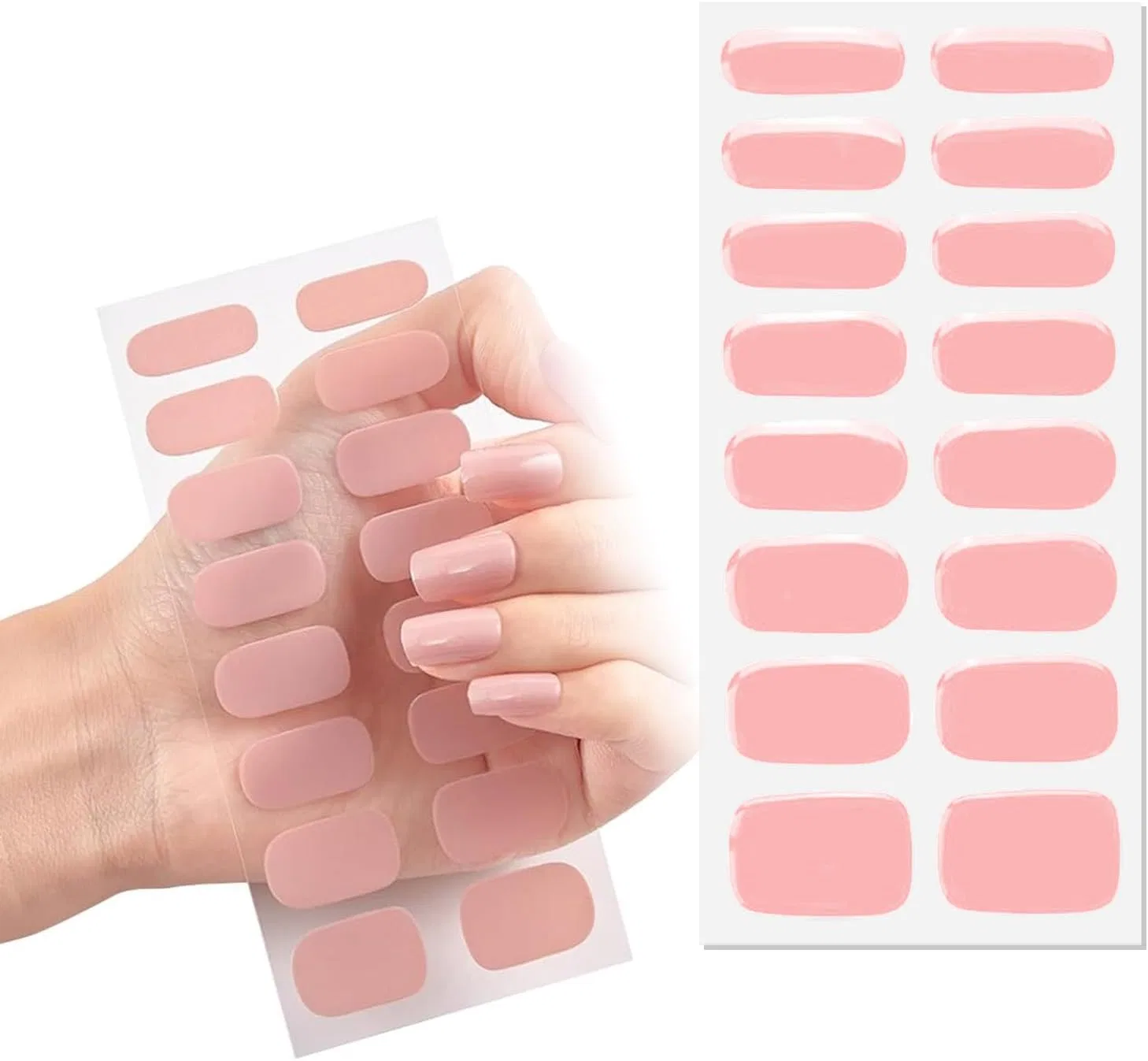 Розовые УФ-гель-пленки для ногтей Maniko Nails Yogazen