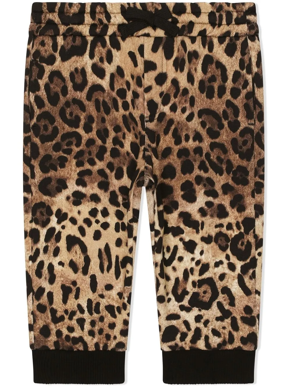 

Спортивные брюки с леопардовым принтом Dolce & Gabbana Kids, коричневый