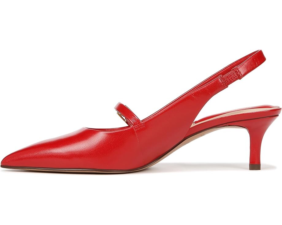 Туфли Franco Sarto Khloe Pointed Toe Slingback Kitten Heel, красный — фото 4