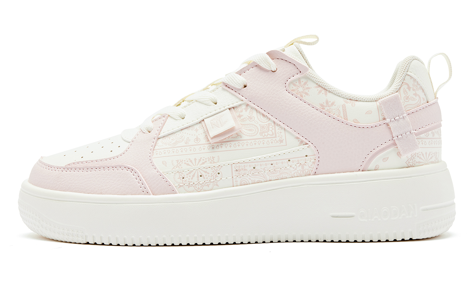 

Кроссовки QIAODAN Skateboarding Shoes Women's Low-top Ivory Clouds Pink, розовый