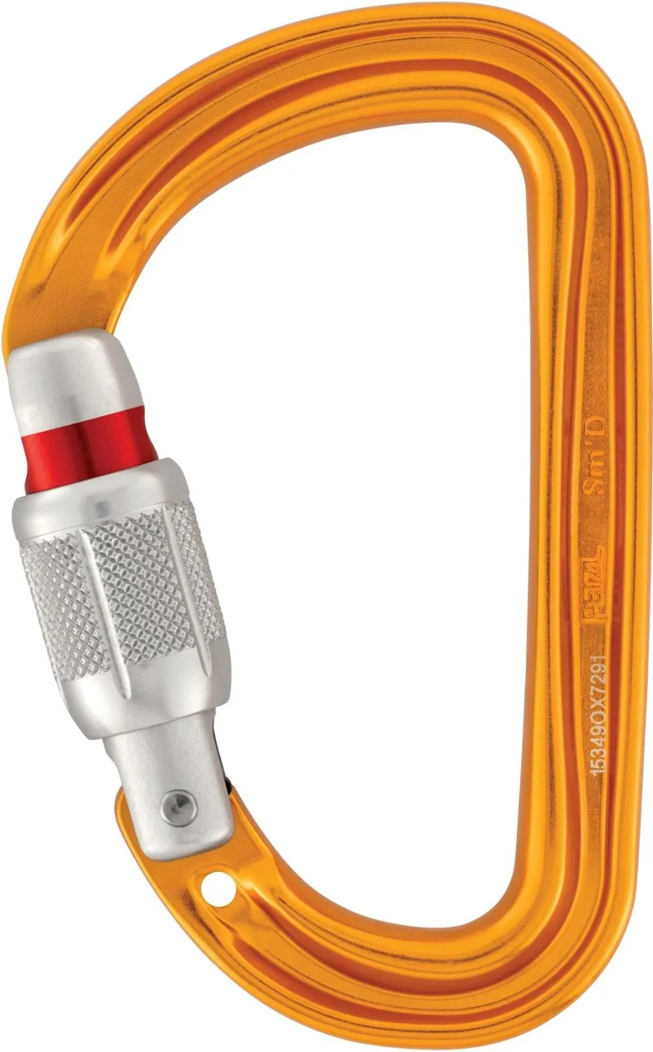 

Скобка карабин с винтовой блокировкой Petzl, Orange