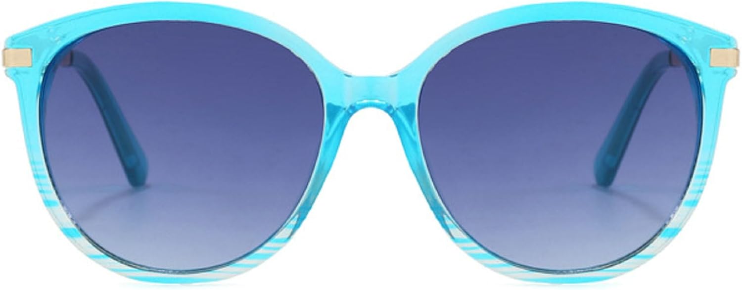 

Ретро-солнцезащитные очки большого размера круглой формы для женщин в стиле 90-х, модные солнцезащитные очки в золотой оправе, солнцезащитные очки с градиентным переходом цвета для женщин mincl, Blue