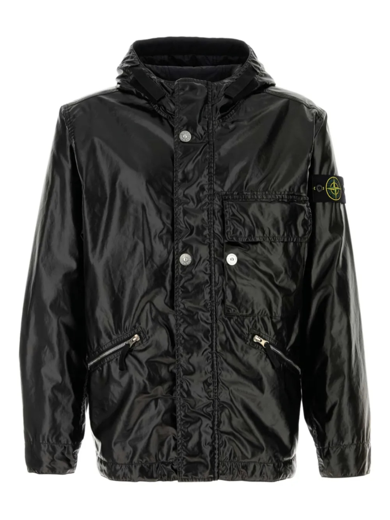 

Куртка с капюшоном Stone Island, черный