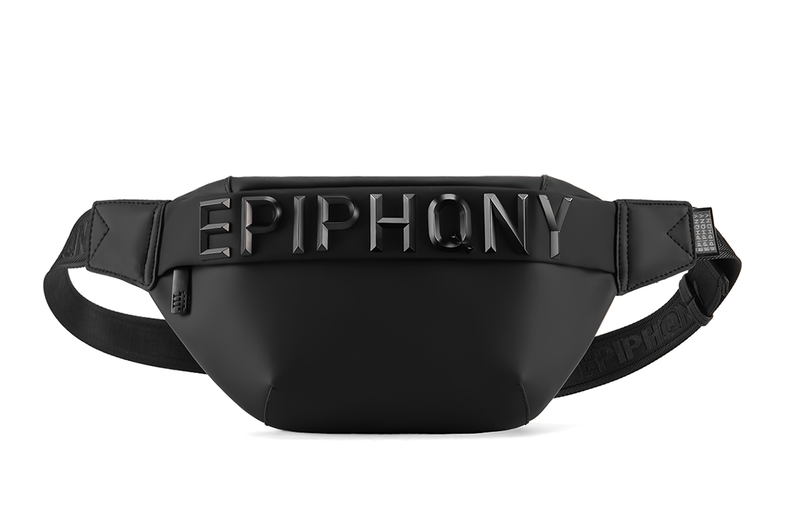 

EPIPHQNY Нейлоновая поясная сумка, поясная сумка, плечевая сумка, кроссбоди унисекс черный, Black