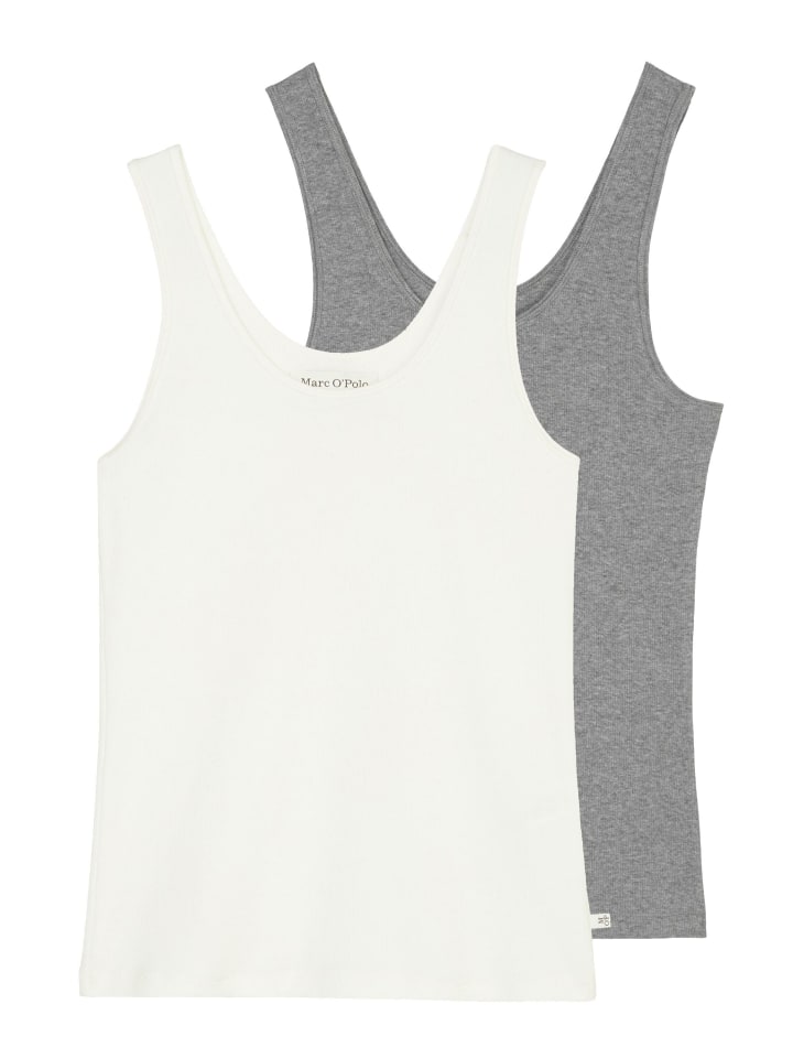 

Майка Marc O´Polo Bodywear, цвет grau/weiß