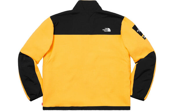 Куртка Supreme SS19 x The North Face Arc Logo Denali Fleece Jacket Yellow, желтый — фото 2