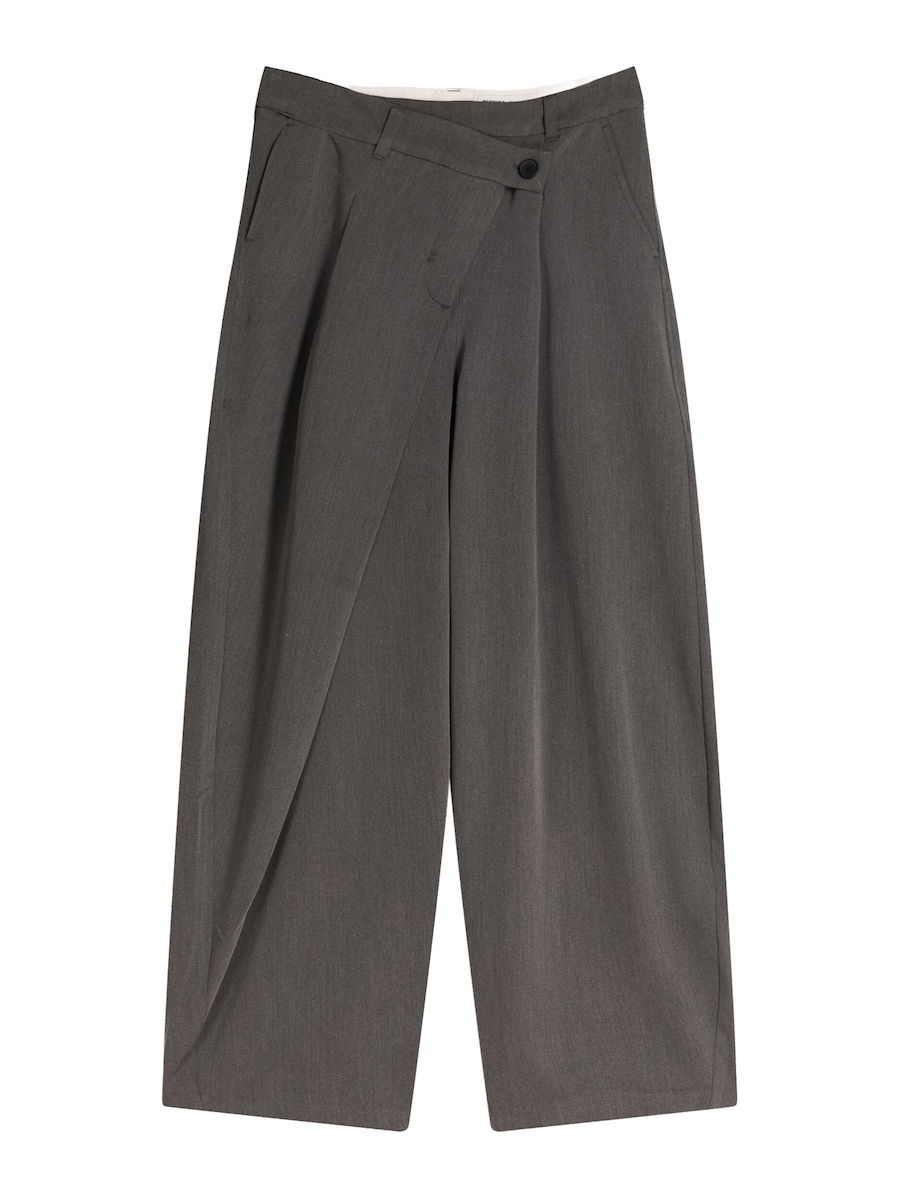 

Брюки свободного кроя Bershka, серый