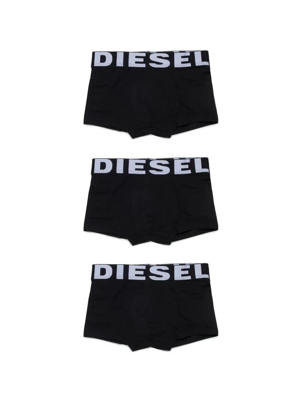 

Комплект из трех боксеров с логотипом Diesel Kids, черный