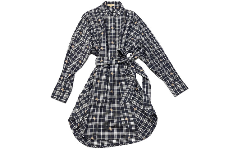 

Burberry женское платье с длинными рукавами, цвет Blue