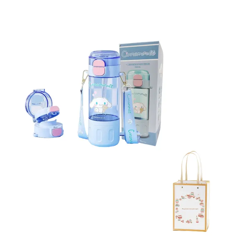 

Соломинка пластиковый стакан 580 мл Sanrio, синий