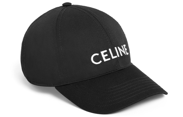 CELINE Женская хлопковая бейсболка, Black — фото 4