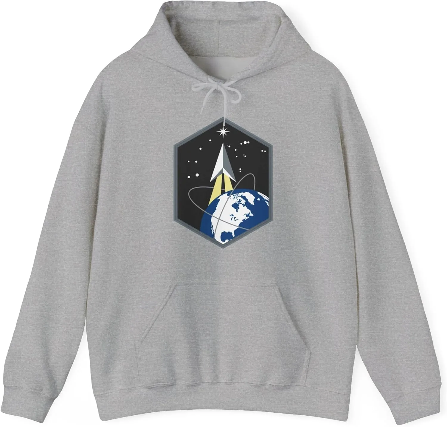 Толстовка с капюшоном Space Base Delta 2 (Космические силы США) GENERIC, серый