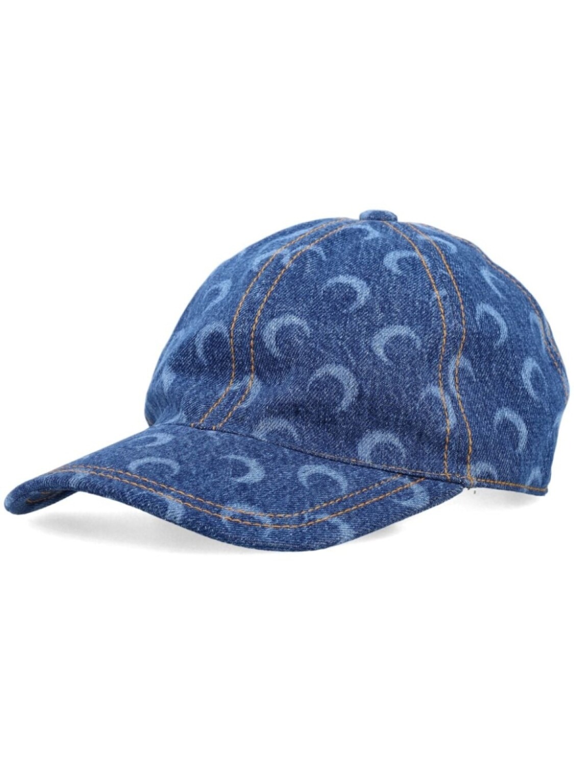 

Marine Serre бейсболка из денима Crescent Moon, синий