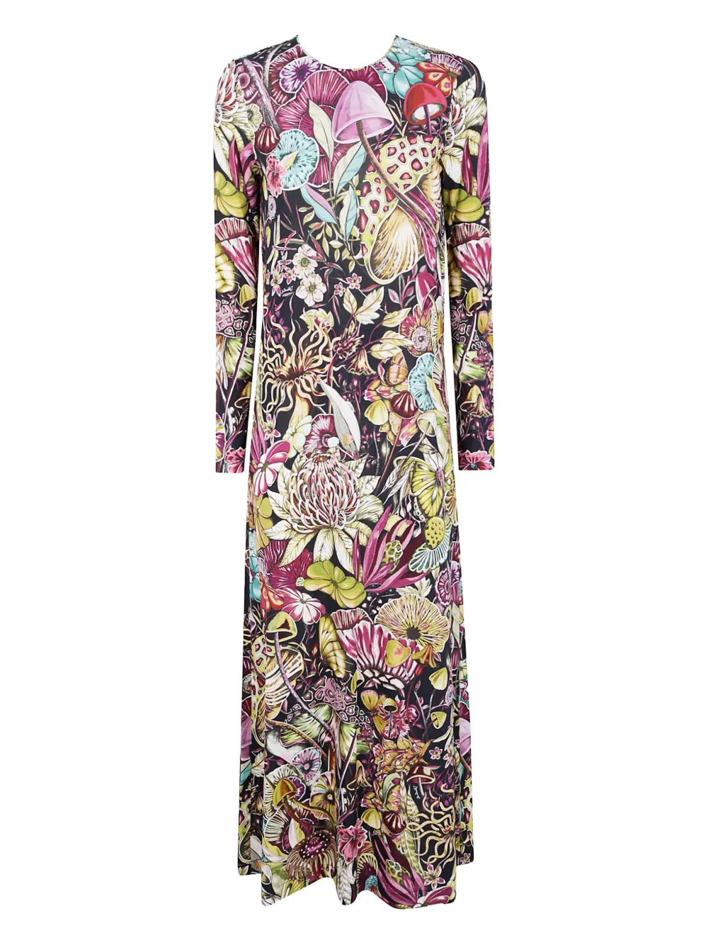 

Платье макси с цветочным принтом La Doublej, черный
