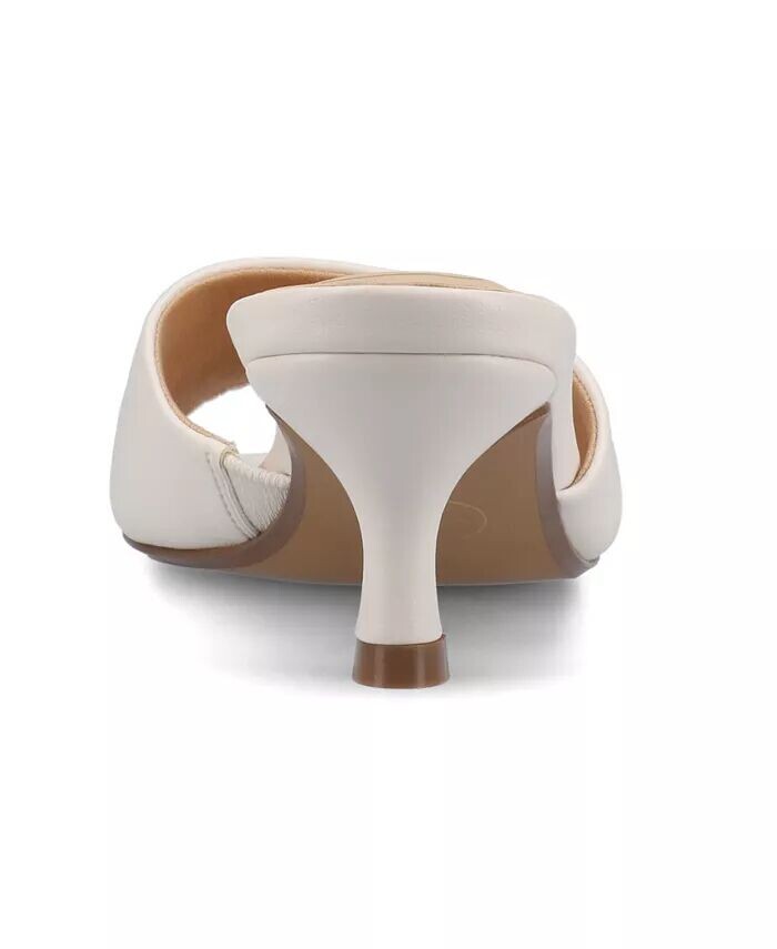 Женские босоножки-платья Jeylah Slip On Single Band на каблуке-рюмочке Journee Collection, коричневый/бежевый — фото 3