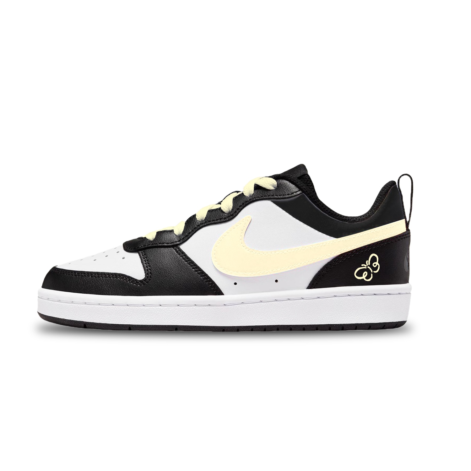 

Court Borough устойчивые к истиранию лоу-топ детские скейтбординг кроссовки unisex Nike, желтый