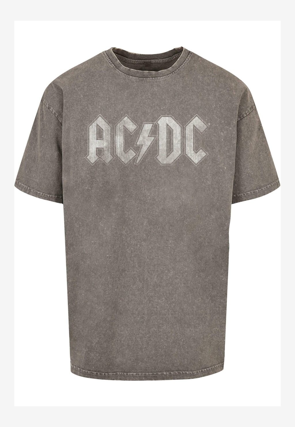 

ФУТБОЛКА ОВЕРСАЙЗ С ЛОГОТИПОМ ACID WASHED Acdc Merchcode, Футболка с принтом темно-серый
