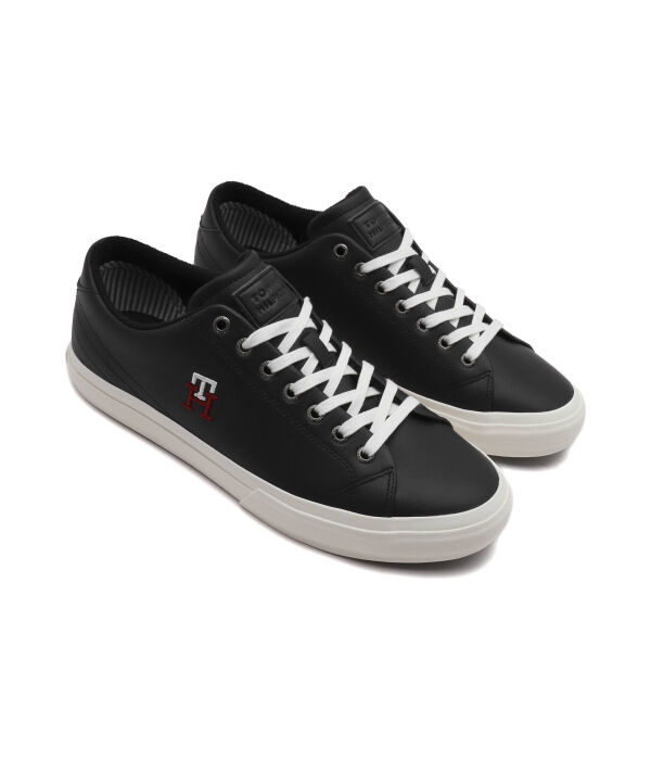 Кожаные кроссовки th hi vulc street low leather Tommy Hilfiger, синий — фото 3