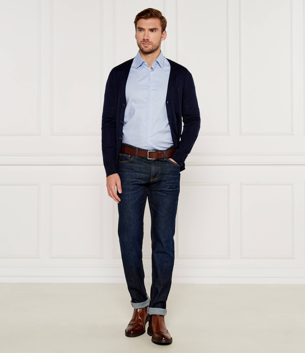 

Рубашка BOSS BLACK Regular Fit, небесно-голубой