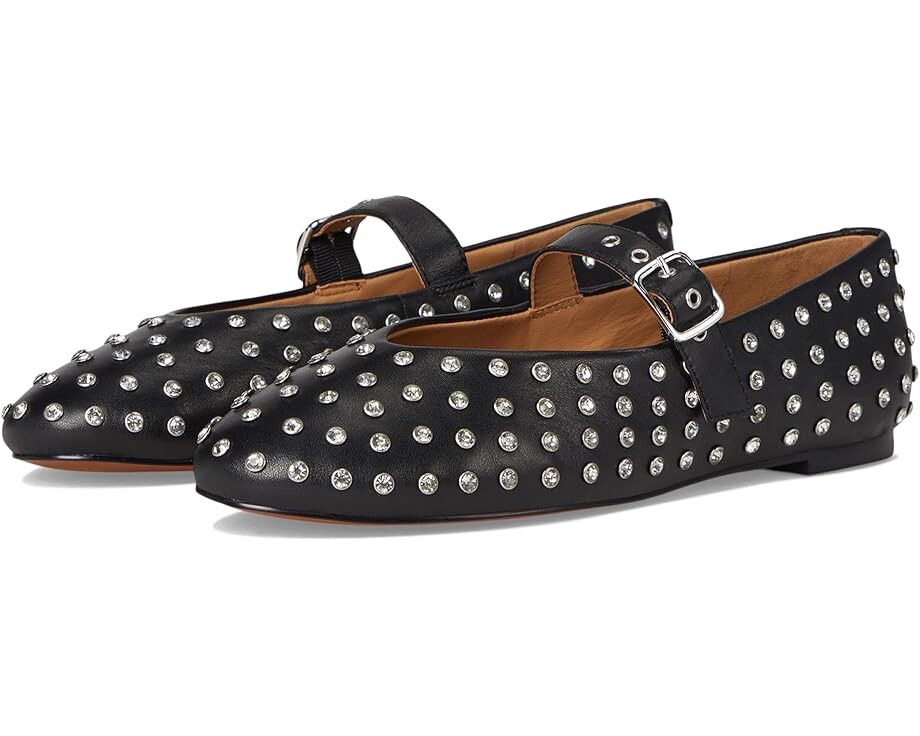 Туфли на плоской подошве Madewell Hera Grommet Mary Jane Flat - Bezel Crys, черный