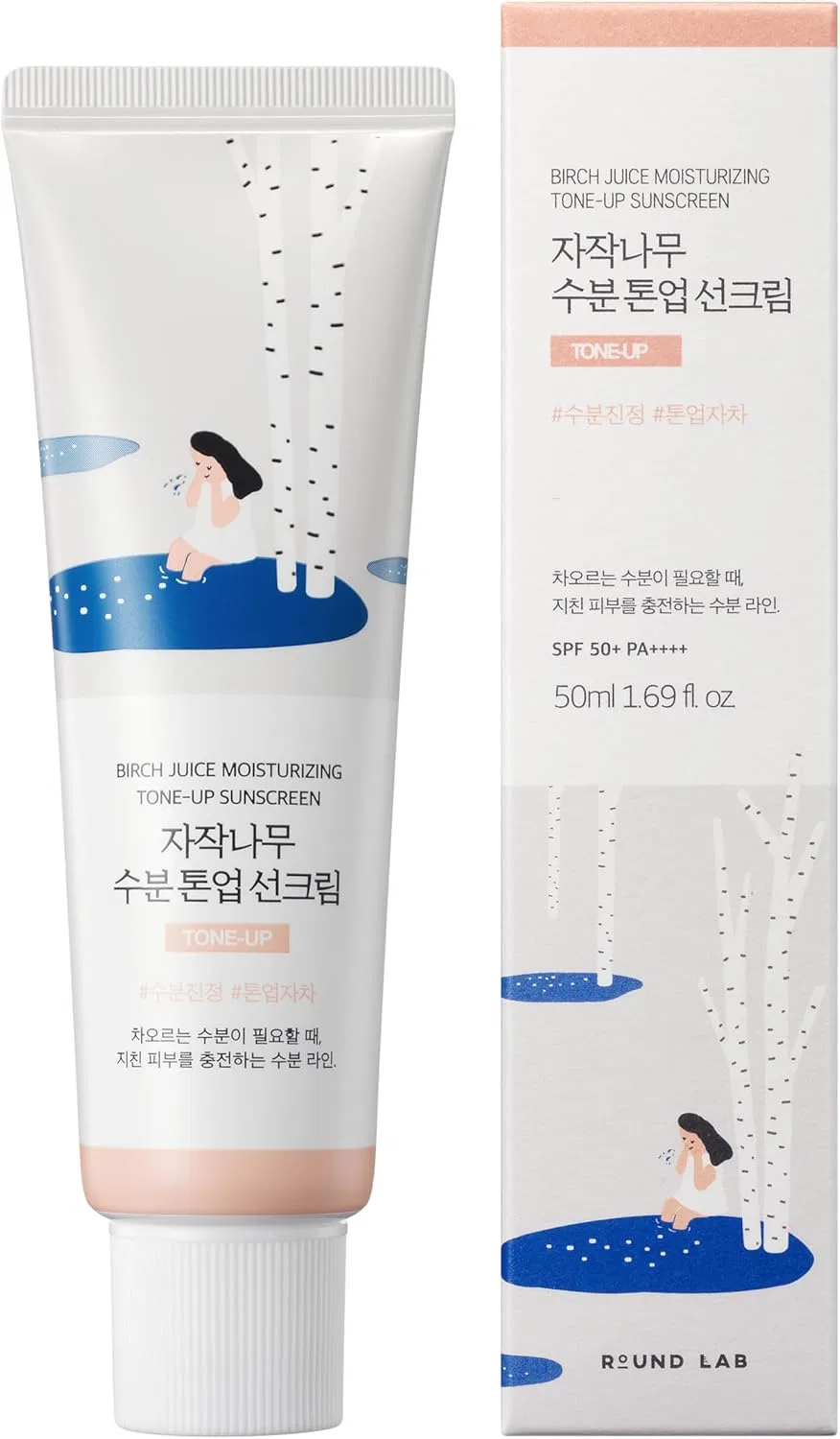 Солнцезащитный крем для лица ROUND LAB Hydration Tone-Up Sunscreen, 50 мл