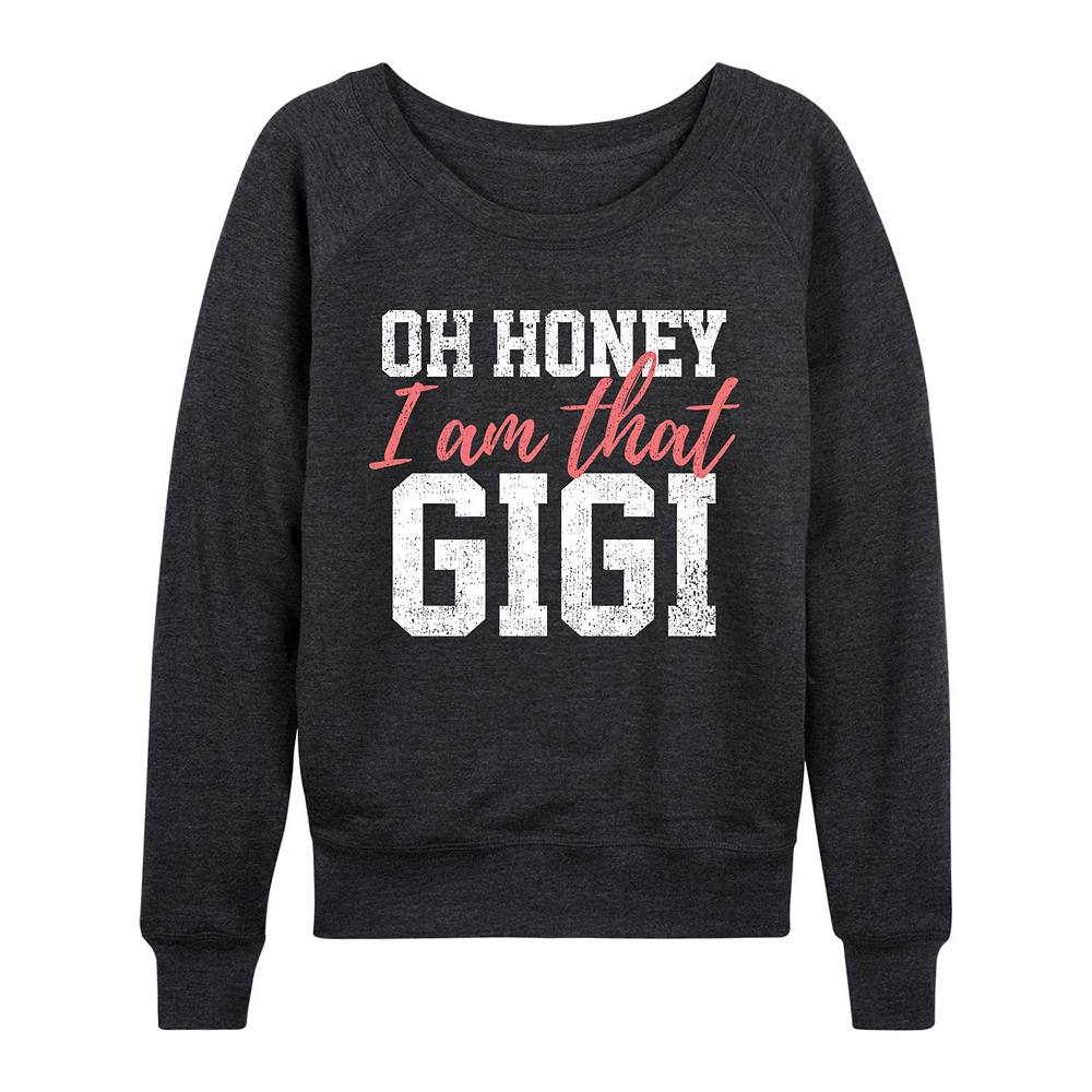 

Женский легкий свитшот Oh Honey I Am That Gigi из френч терри Licensed Character, цвет Heather Charcoal