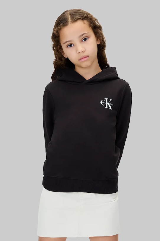 

Детская хлопковая толстовка Calvin Klein Jeans, черный