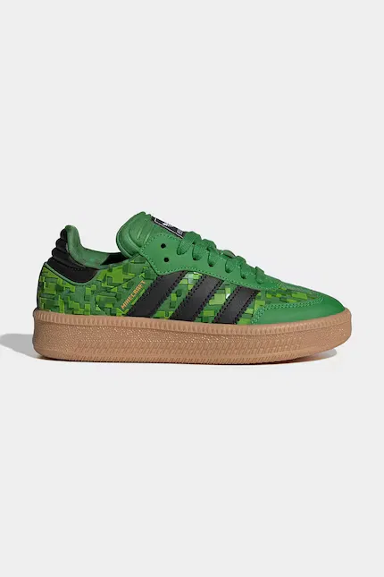 Кроссовки детские Minecraft SAMBA XLG Adidas Originals, зеленый