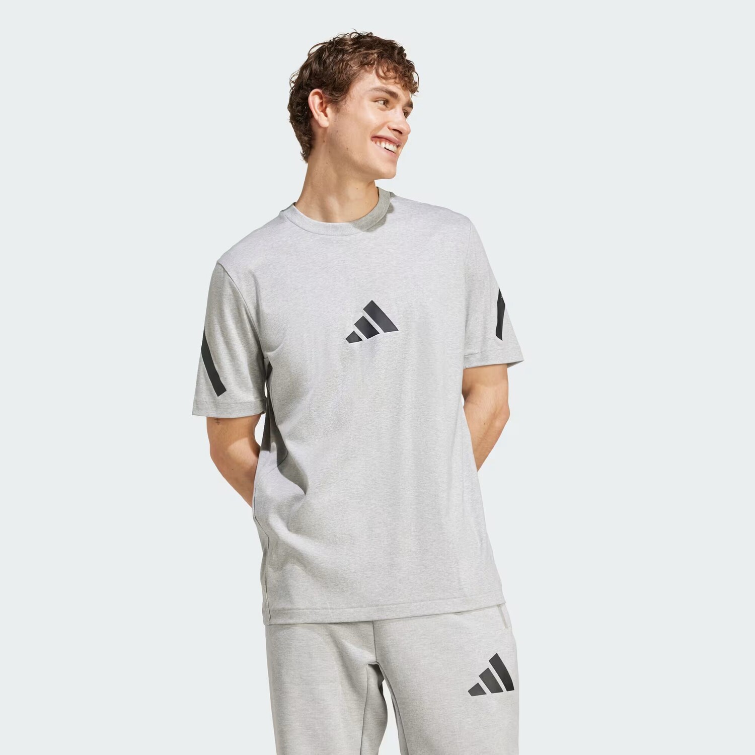 

Z.N.E. Футболка Adidas, цвет Medium Grey Heather