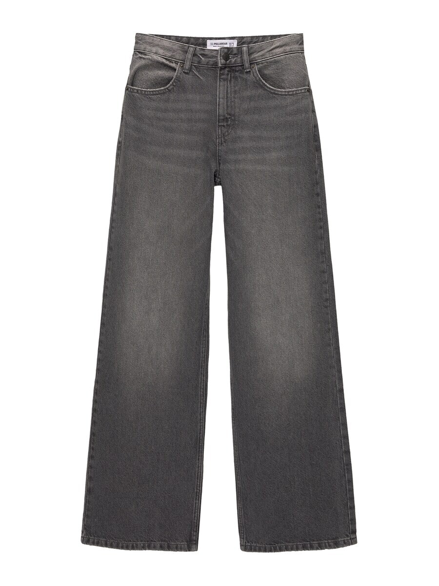 

Джинсы Pull&Bear Wide leg Jeans, темно-серый
