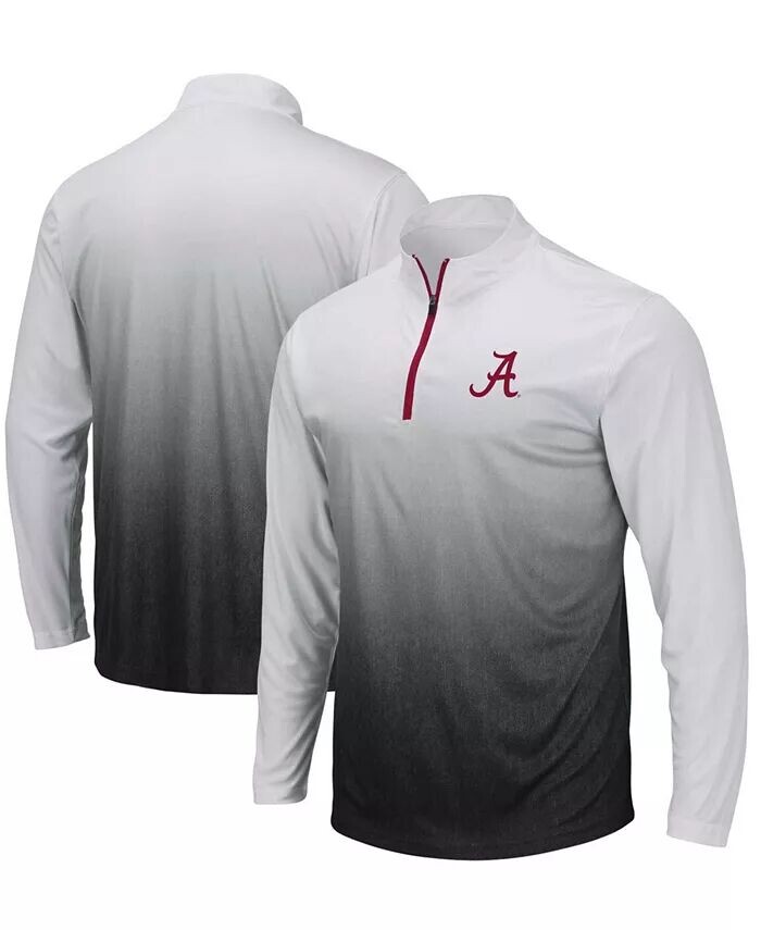 

Мужская серая куртка с молнией до четверти и логотипом Alabama Crimson Tide Magic Team Colosseum