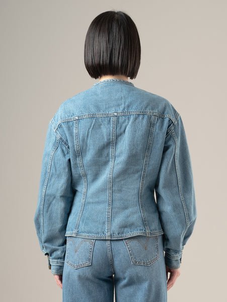 Куртка дальнобойщика SCULPTED Levi's, Medium Indigo - Worn In — фото 3