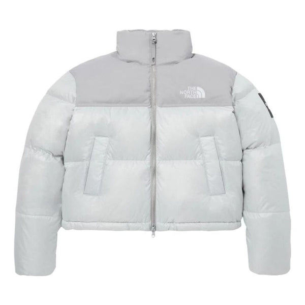 

Куртка (WMNS) The North Face White Label Novelty Nuptse Down Jacket Asia Sizing 'Ice Grey', серый