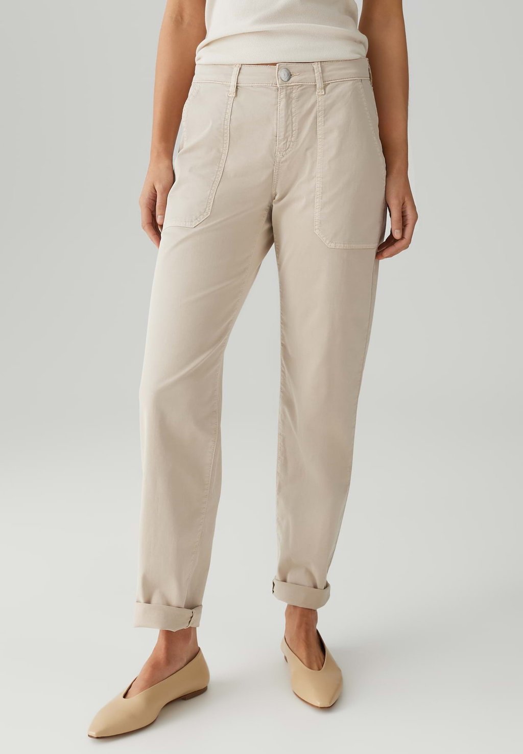 

Чиносы MID RISE ANKLE RELAXED FIT OPUS PANTS, бежевый