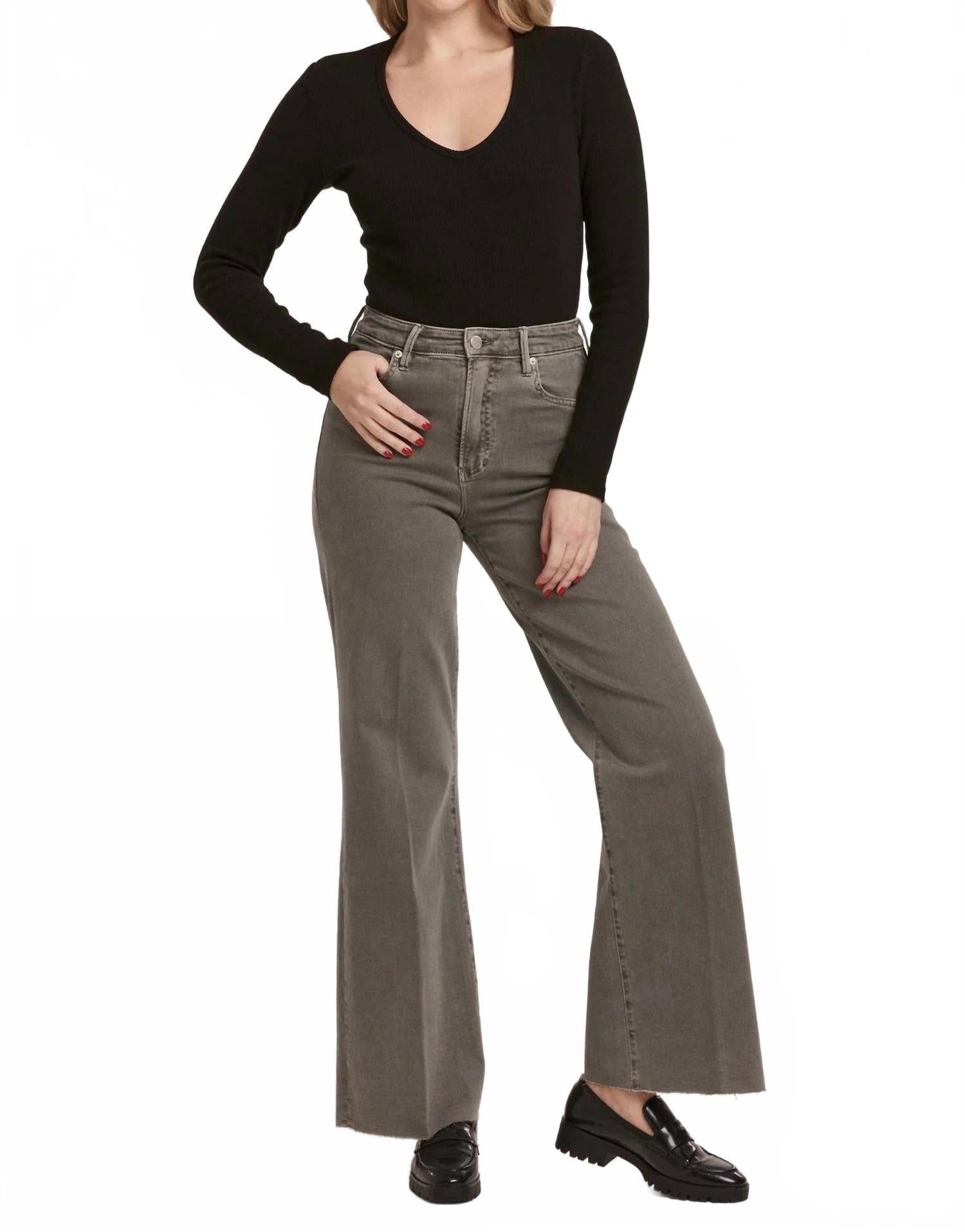 

DEAR JOHN DENIM Джинсы Fiona с высокой посадкой и широкими штанинами, графитового цвета