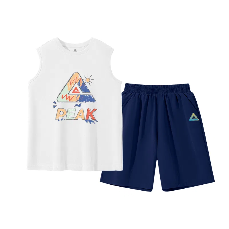 Детский спортивный костюм PEAK White/PK Multicolor Graffiti
