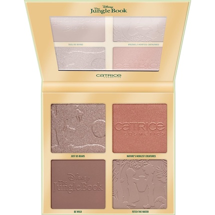 

Палитра для контурирования лица Disney The Jungle Book 020 Multicolor 4 цвета Defining Natural Radiant Vegan Без масел Без спирта Без парабенов 22 г Catrice