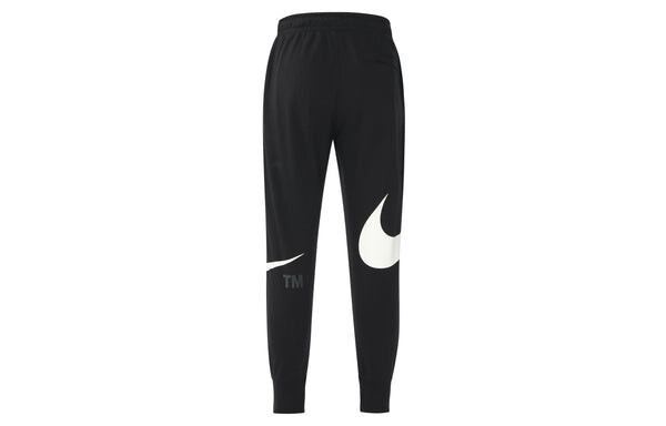 Брюки men's large logo lacing knit bundle feet sports pants/trousers/joggers autumn black Nike, черный — фото 3