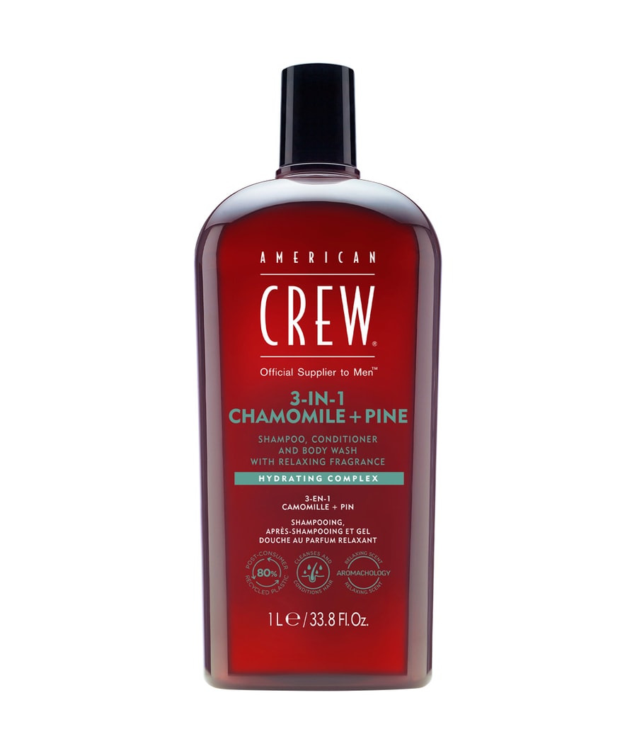 

Шампунь для волос American Crew Hair Care & Body 3in1 Chamomile & Pine, 1000 ml