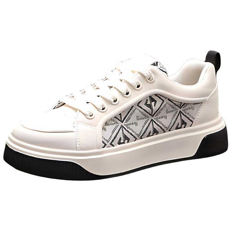 

ZUOSAISI Низкие скейтерские кроссовки мужские бело-черные, цвет White Black